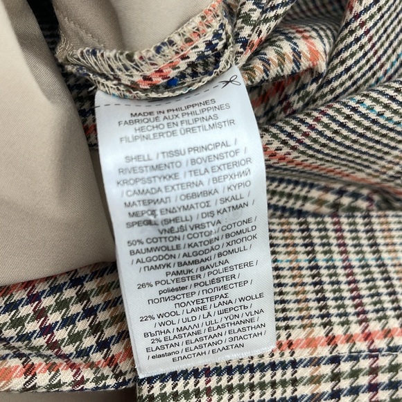 Lauren Ralph Lauren Black Label Plaid Pleated Skirt 10P - Picture 7 of 8